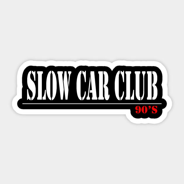 Car Slap - Slow Car Club Sticker Sticker by 29 hour design